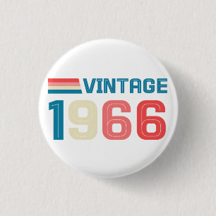 60E VERJAARDAG RONDE BUTTON 3,2 CM
