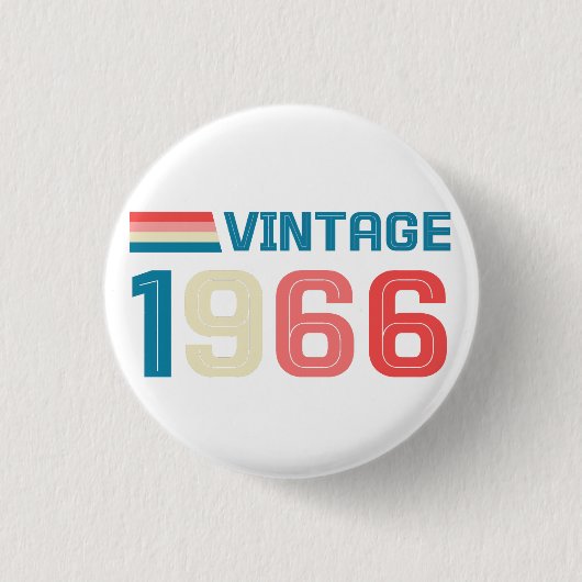 60E VERJAARDAG RONDE BUTTON 3,2 CM (Voorkant)