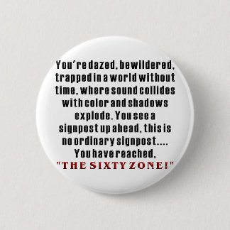 60e verjaardag ronde button 5,7 cm