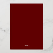 60e verjaardag Rood Goud Folie Hello 60 Uitnodiging (Achterkant)