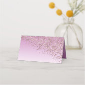 60e verjaardag Roos Gold Glitter Plaatskaartje (Achterkant)