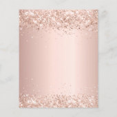 60e verjaardag roos gouden ballonnen begrotingsuit flyer (Achterkant)