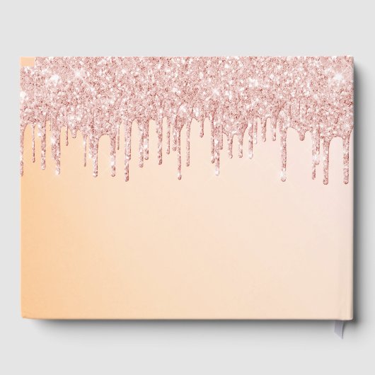 60e verjaardag roos gouden bloemen geometrisch gastenboek (Achterkant)