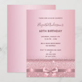 60e verjaardag roos gouden glans kaart (Voorkant / Achterkant)