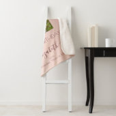 60e verjaardag roos gouden roze druppels foto sherpa deken (In situ)