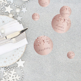 60e verjaardag roos gouden roze sterren glam confetti