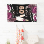 60e verjaardag Roos Wijn Luxe Spandoek (Insitu)