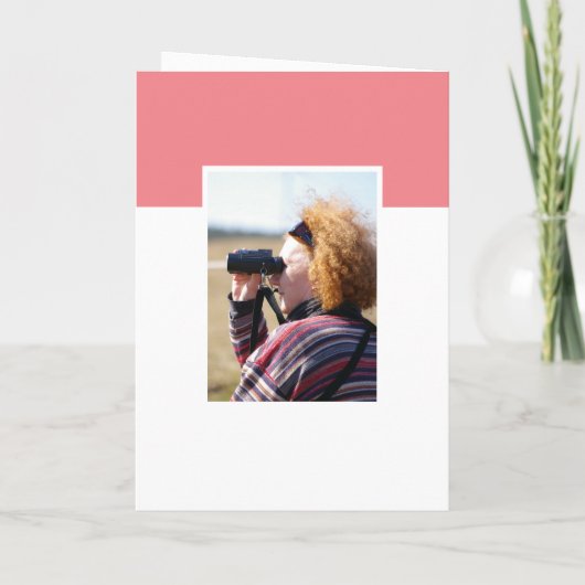 60e Verjaardag Roze Foto Happy Birthday Kaart (Achterkant)