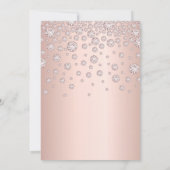 60e verjaardag roze goud diamanten kaart (Achterkant)