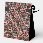 60e verjaardag Roze Goud Luipaardprint Bedankt Bedankdoosjes (Achterkant)