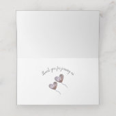 60e verjaardag roze hartballon plaatskaart plaatskaartje (Binnenkant ongevouwen)