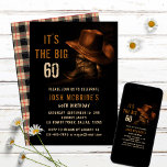 60e verjaardag Rustic Cowboy Country Pet Boots Kaart<br><div class="desc">60th Birthday Rustic Cowboy Country Western Pet Uitnodiging Downloadbare Directe Digitale Download kenmerkt een paar lederen cowboylaarzen met pet en je persoonlijke 60e verjaardagspartijuitnodigingsinformatie hieronder. Ontworpen door Evco Studio www.zazzle.com/store/evcostudio</div>