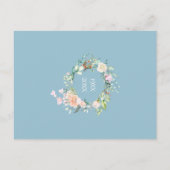 60e verjaardag Save the Date rozen groen Briefkaart (Achterkant)