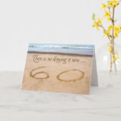 60e verjaardag Schrijven in Sand Seashore Kaart (Gele Bloem)