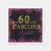 60e verjaardag servet (Voorkant)