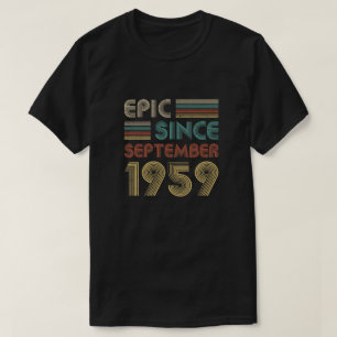 60e verjaardag sinds september 1959 60e verjaardag t-shirt