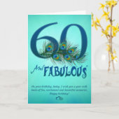60e verjaardag sjabloon Kaarten (Gele Bloem)
