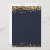 60e verjaardag Sla de datum blauw en goud op Kaart (Achterkant)