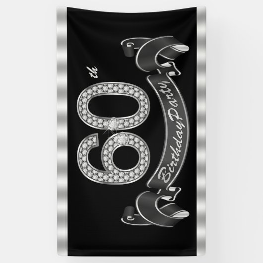 60e verjaardag spandoek (Verticaal)