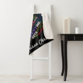 60e verjaardag Speciaal gepersonaliseerd monogram Sherpa Deken (In situ)