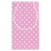 60e verjaardag Staartmeisje met roze ballon Klein Cadeauzakje (Achterkant)