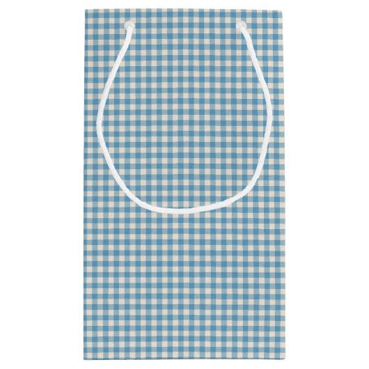 60e verjaardag 'Stick Girl' op Gingham met wijn Klein Cadeauzakje (Achterkant)