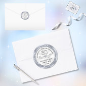 60e Verjaardag Stickers voor Favors, of Jubileum