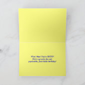 60e verjaardag Stropdas-kleurstof Kaart Groovy (Binnen)