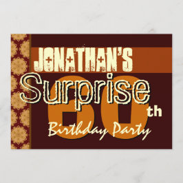 60e Verjaardag Surprise Save the Date Goud Kaart
