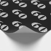 60e verjaardag tekst cadeaupapier (Hoek)