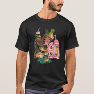 60e verjaardag Tiki Party Pool Zomer Hula Hawaiian T-shirt
