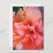 60e verjaardag Tropische Flower Photo Invitation Kaart (Achterkant)