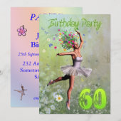 60e verjaardag uitnodiging (Voorkant / Achterkant)