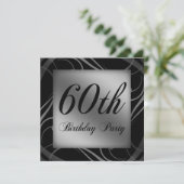 60e verjaardag Uitnodiging (Staand voorkant)