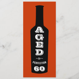 60e verjaardag uitnodiging leeftijd tot perfectie