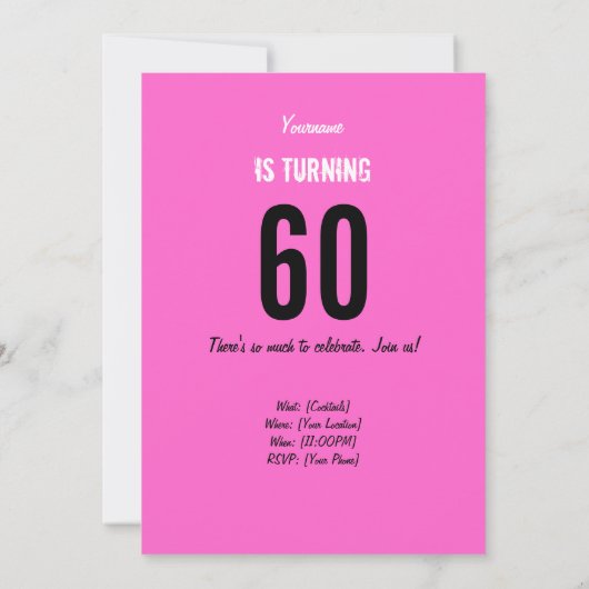 60e verjaardag uitnodiging - Mam Volunteer Hero (Achterkant)