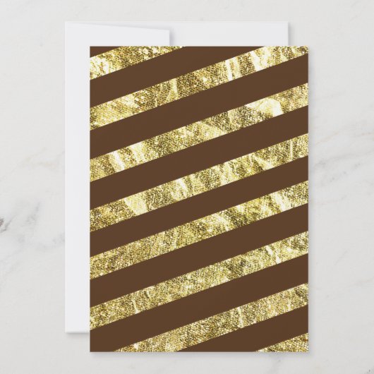 60e Verjaardag Uitnodiging met Goud Effect (Achterkant)