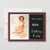 60e verjaardag Uitnodiging van het Feest Rood Zwar (Voorkant)