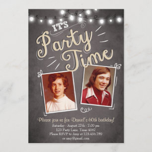 60e verjaardag uitnodiging Vintage 60 jaar