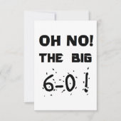 "60e verjaardag" Uitnodigingen (Voorkant)