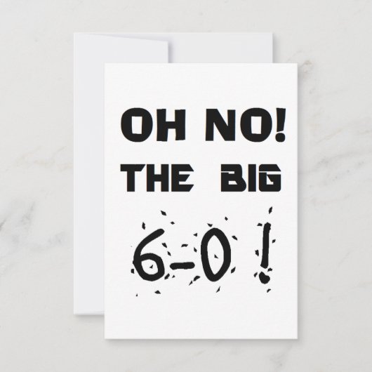 "60e verjaardag" Uitnodigingen (Voorkant)