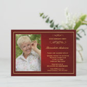 60e verjaardag Uitnodigingen voor feestdagen - Voe (Staand voorkant)