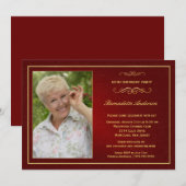 60e verjaardag Uitnodigingen voor feestdagen - Voe (Voorkant / Achterkant)