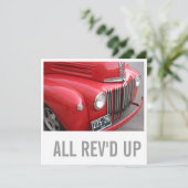 60e verjaardag Uitnodigingen Vrachtwagen Alle omwe (Staand voorkant)