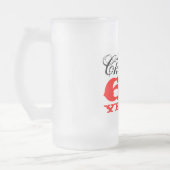 60e verjaardag van Beer Glass Gift voor mannen Matglas Bierpul (Links)