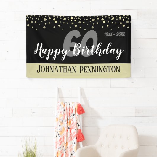 60e verjaardag van Confetti Spandoek (Insitu)