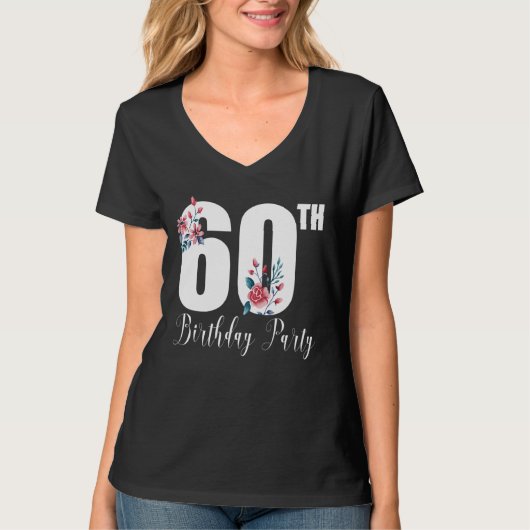 60e verjaardag van de 60e verjaardag van de verjaa t-shirt (Voorkant)