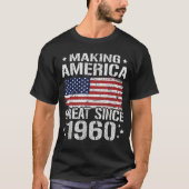 60e verjaardag van de Amerikaanse vlag 1960 60 jaa T-shirt (Voorkant)