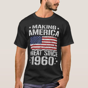 60e verjaardag van de Amerikaanse vlag 1960 60 jaa T-shirt