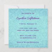 60e verjaardag van de Aqua en de Paarse Bow M456 Kaart (Achterkant)